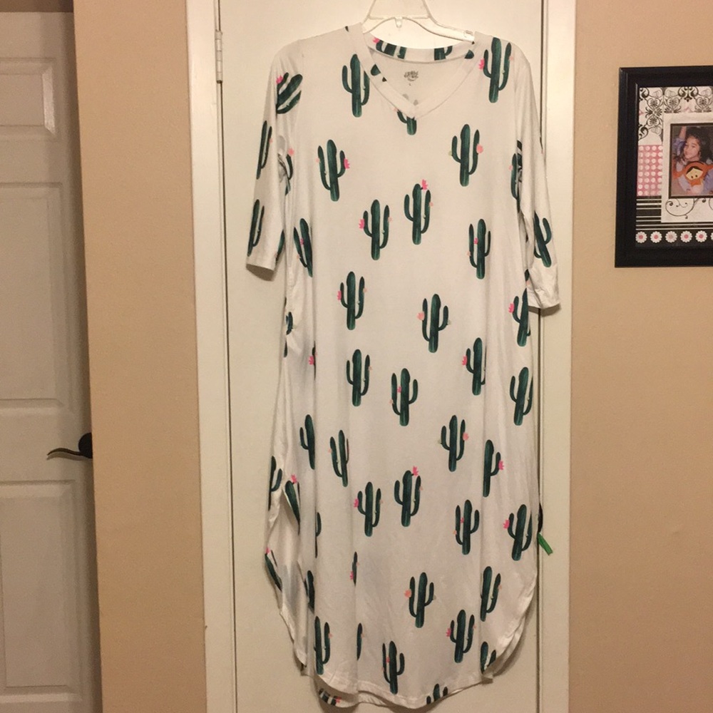 Cactus dress with pockets